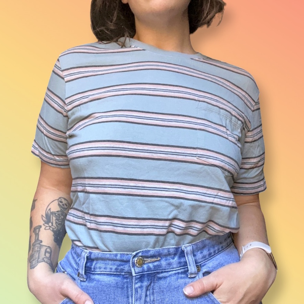 Striped Vans Tee